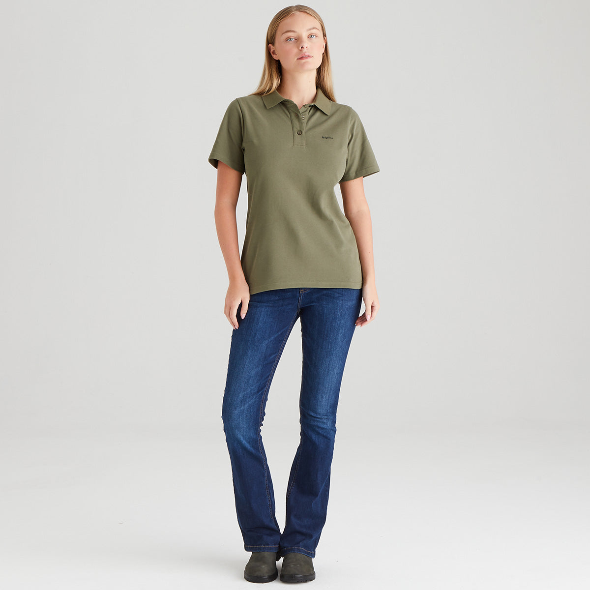 Ridgeline Women's Signature Polo Shirt – Khaki Green