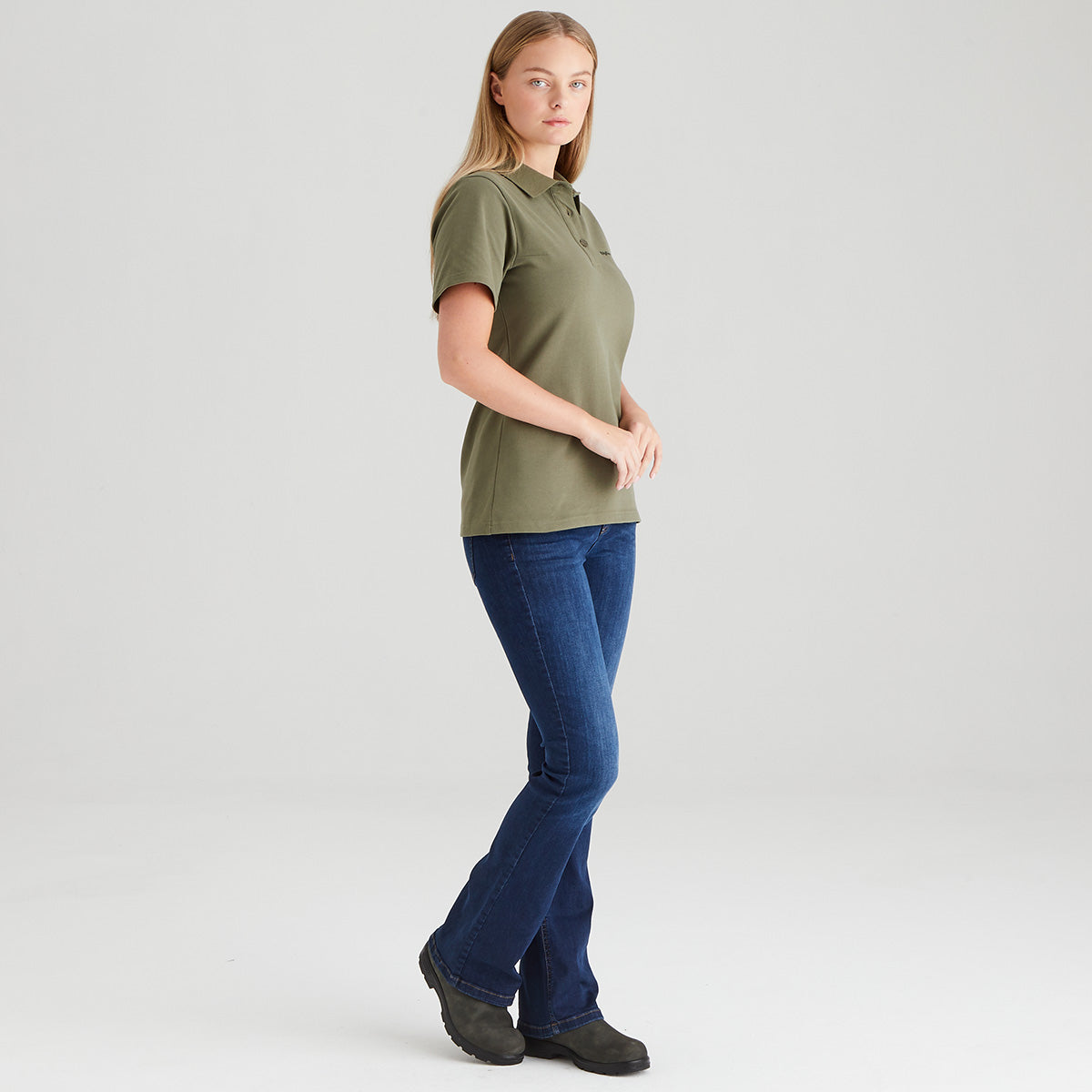 Ridgeline Women's Signature Polo Shirt – Khaki Green