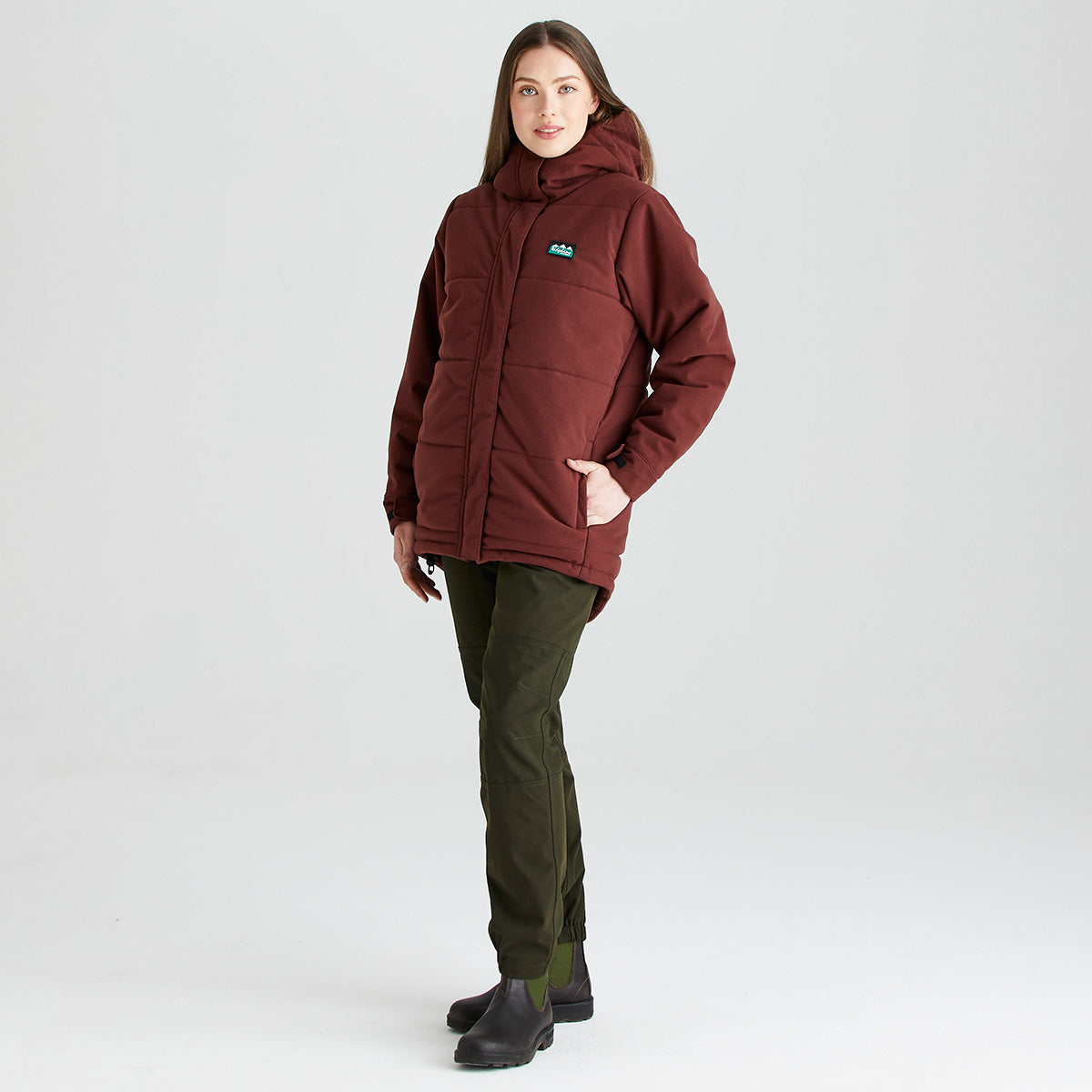 Ridgeline Women's Taiga Thermal Jacket – Oxblood