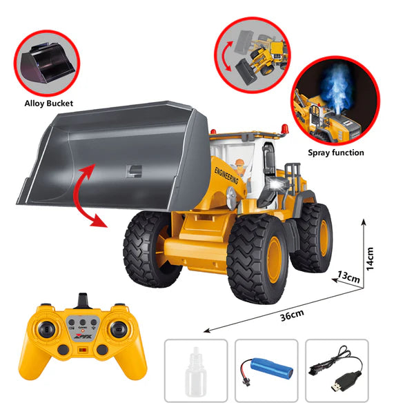 ZMX Engineering Bulldozer Toy with Remote Control