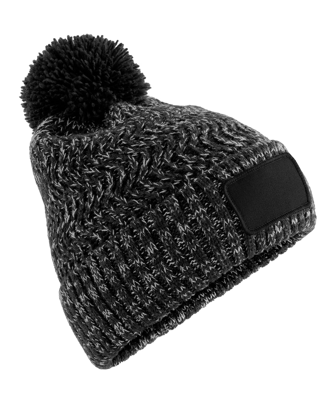Beechfield Ramble Patch Pom-Pom Beanie (BC331)