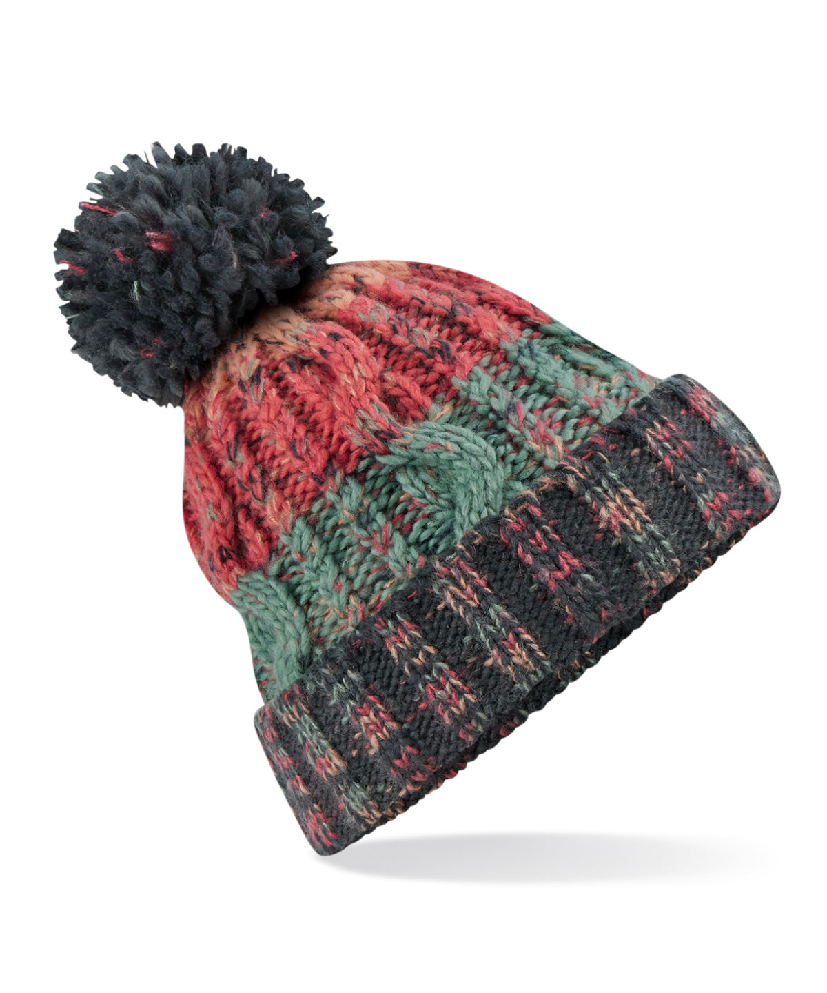 Beechfield Corkscrew Pom Pom Beanie (BC486)