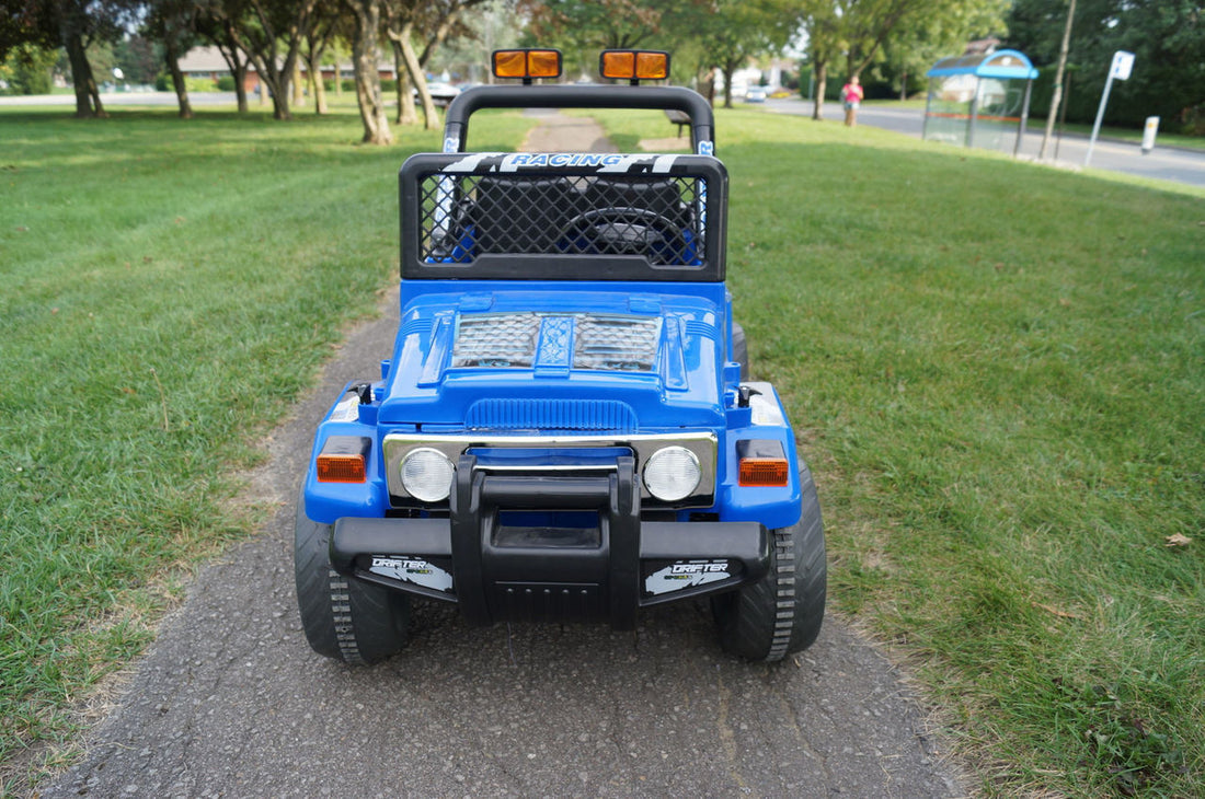 Drifter Raptor Powerful 12V Electric Ride on Jeep (Blue)