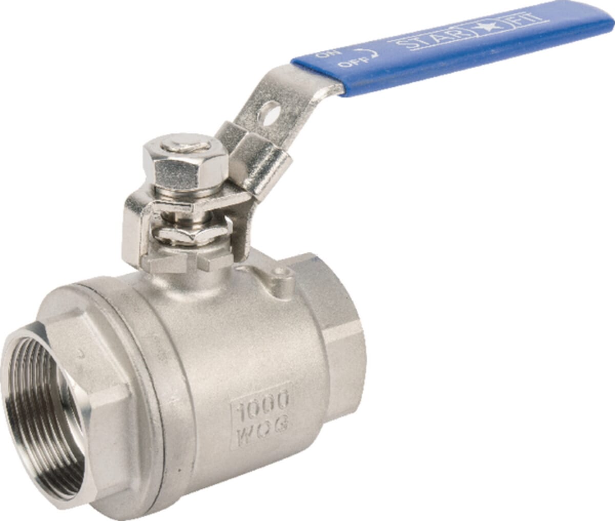 Stainless steel ball valve - Internal thread (BSPT) x internal thread (BSPT) - short version