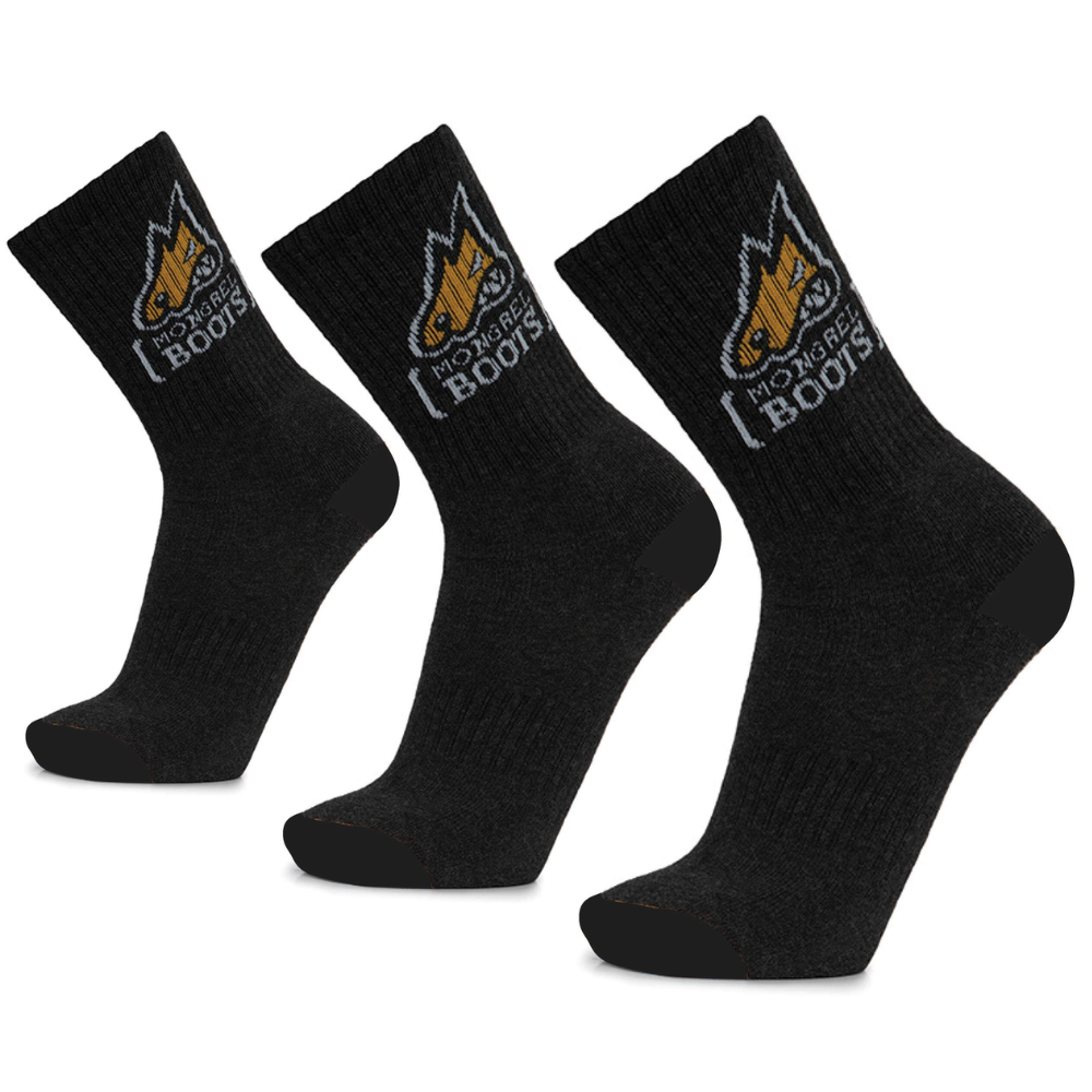 Mongrel Boots Bamboo Socks, 3 Pairs