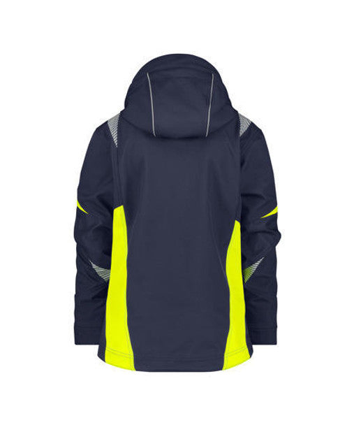 DASSY Kalama Women Softshell jacket Midnight Blue/Fluo yellow
