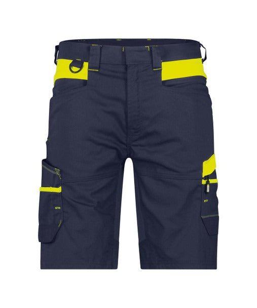 DASSY Manilla Shorts Midnight Blue/Fluo Yellow