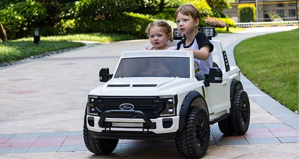 Ford Super Duty F450 24V Electric Ride On Truck White