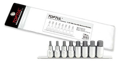 Toptul 8pce 1/2"Dr Hex bit socket rail set AF