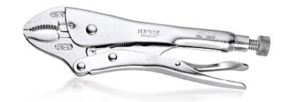 Curved Jaw Locking Pliers with Wire Cutters 5"