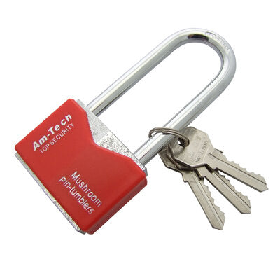 50mm Long Shackle Chrome Plated Padlock