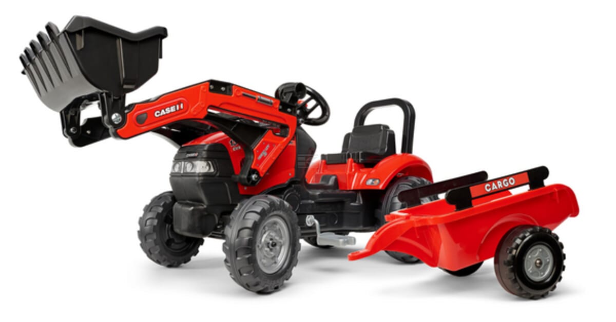 Falk F961AM Case IH loader digger with trailer