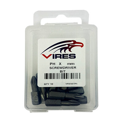 Vires PH2 50mm Screwdriver Bit Set 10pce