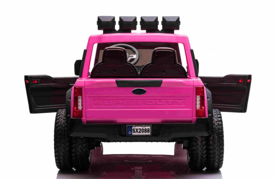 Ford Super Duty F450 24V Electric Ride On Truck Pink