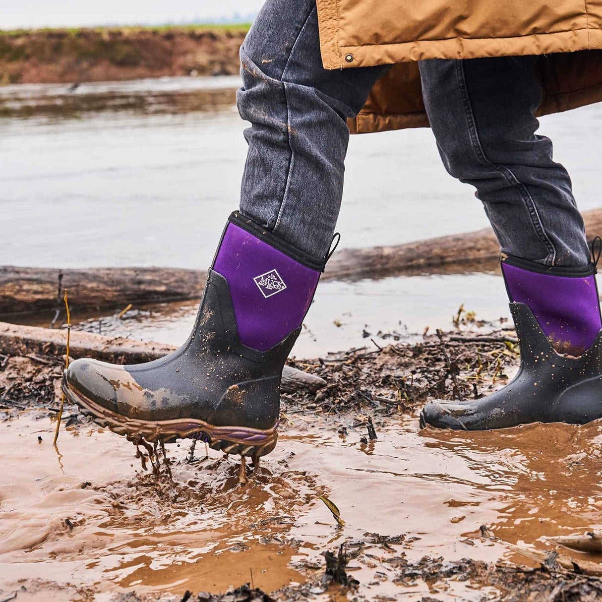 Muck Boot Womens Arctic Sport II Short Boots Black Acai