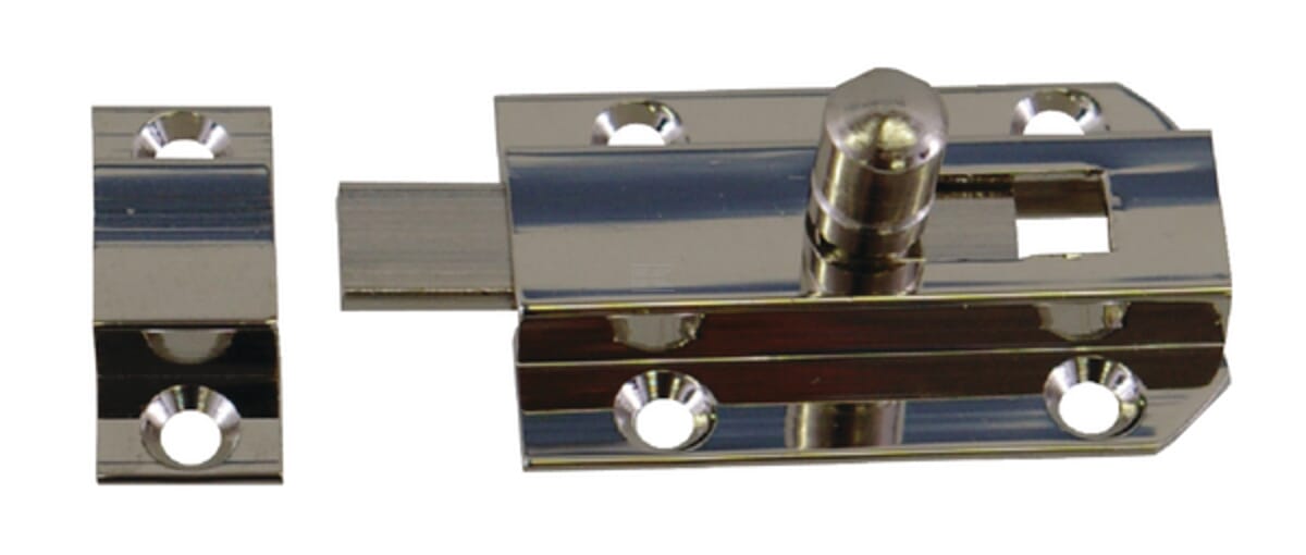 Cupboard bolt flat