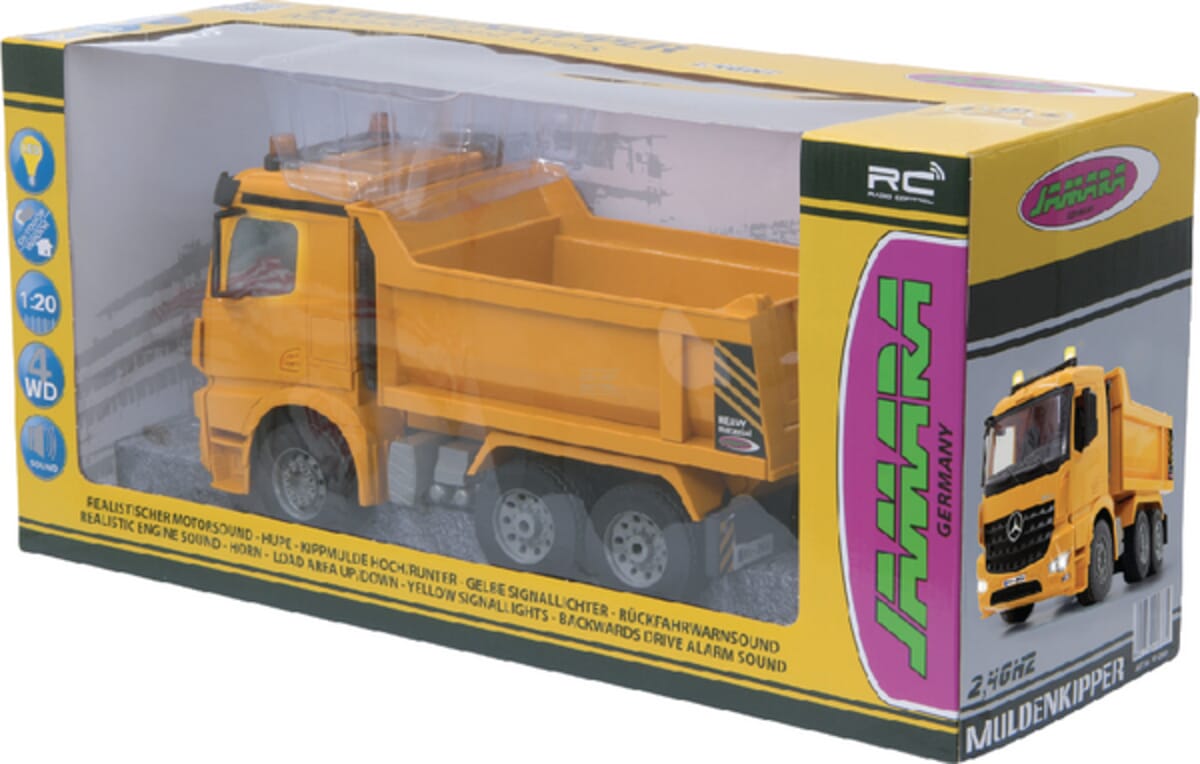 Jamara Dump Truck 1:20 Mercedes Arocs 2,4Ghz