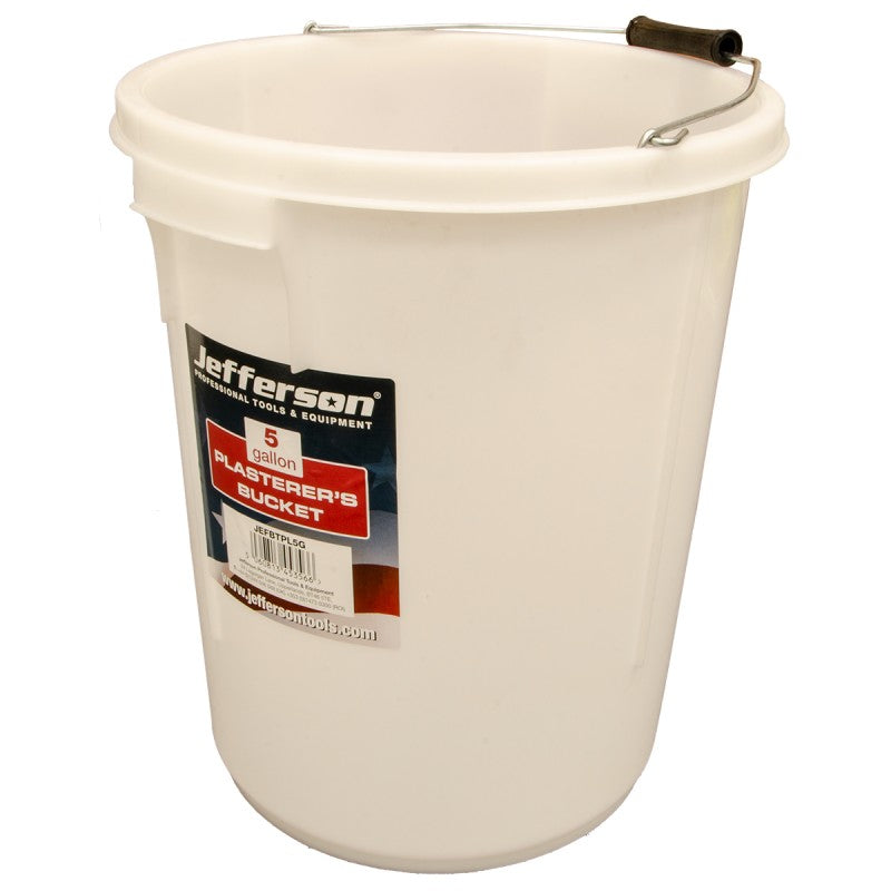 Jefferson 5 Gallon Plasterers Bucket (White)