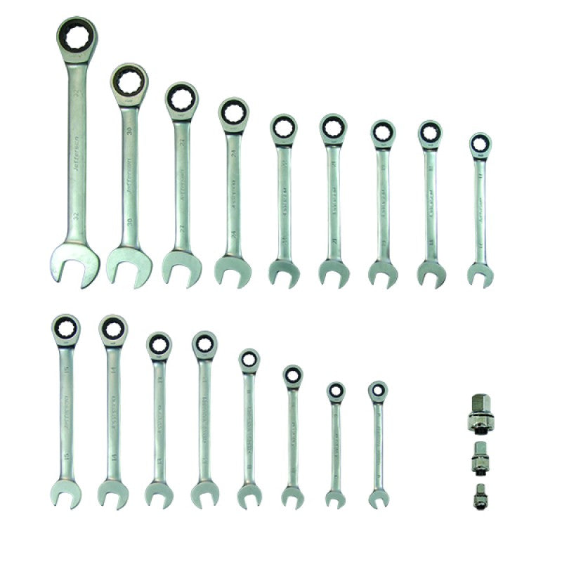 Jefferson 20 Piece Combination Ratchet Spanner Set
