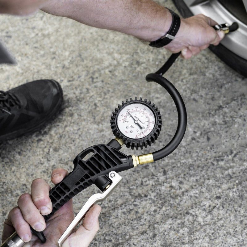 Jefferson Tyre Inflator with Clip Connector (500mm Hose)