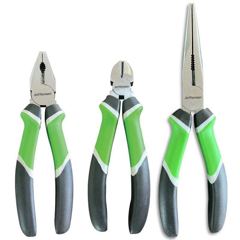 Jefferson 3 Piece High-Vis Plier Set
