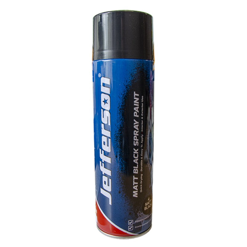 Jefferson Matt Black Spray Paint (500ml)