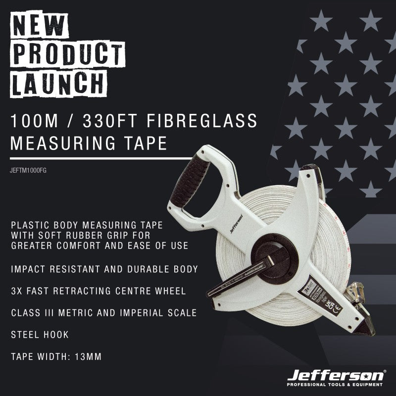 Jefferson Fibreglass Measuring Tape