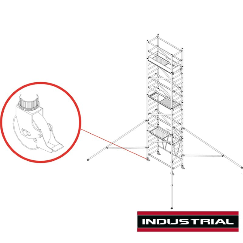 Jefferson T99 Fixed Castor Wheel