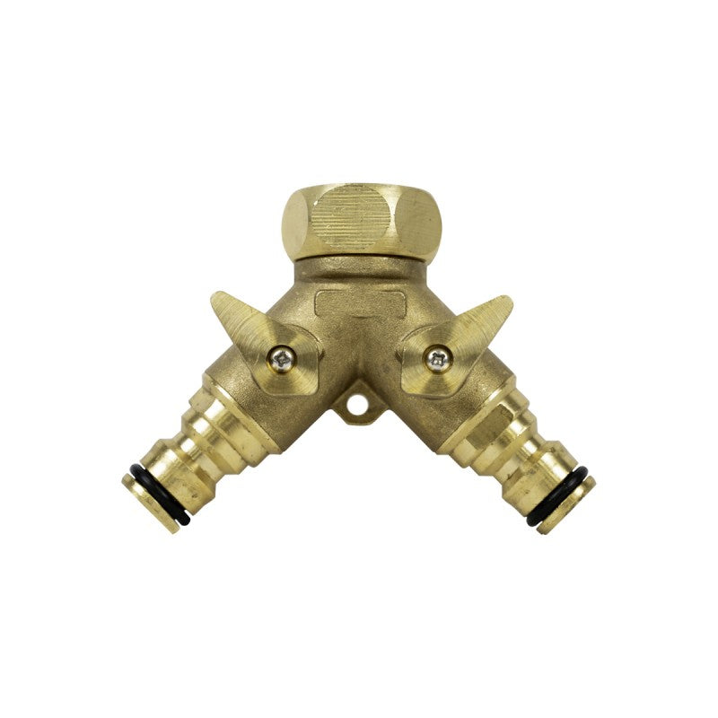 Jefferson 3/4" Brass Two Way Tap Connector