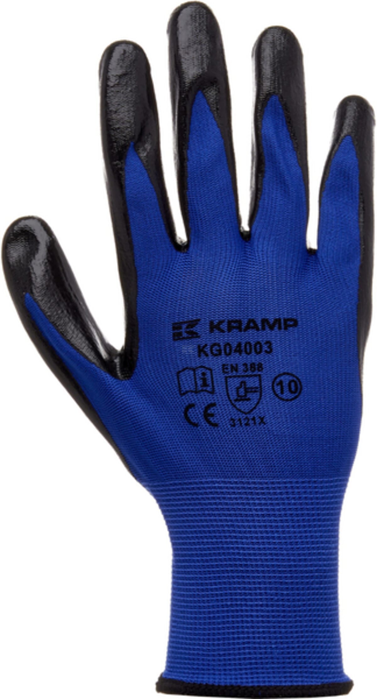 Nitrile-coated polyester gloves 4.003