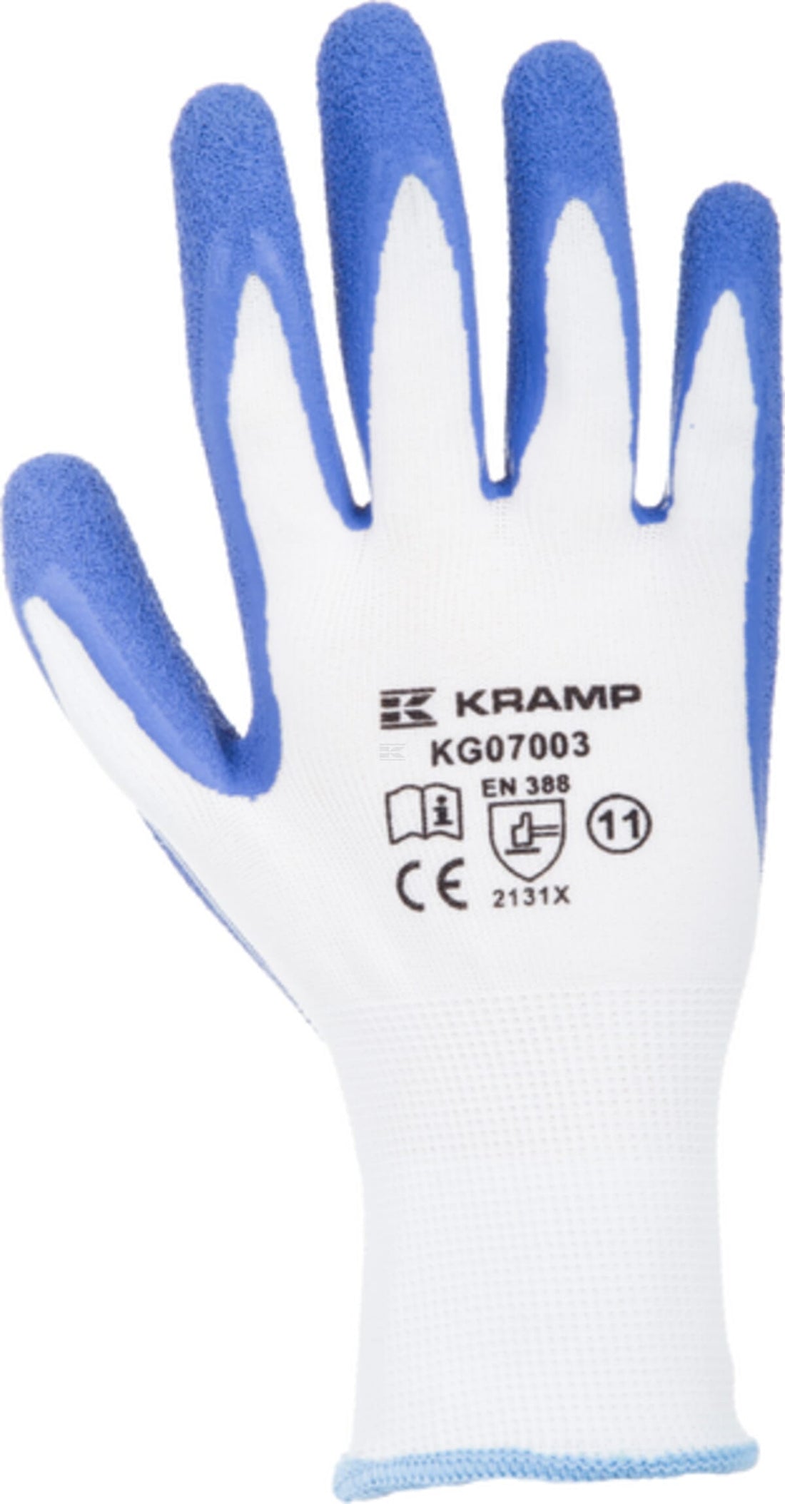 Polyester/latex work gloves 7.003