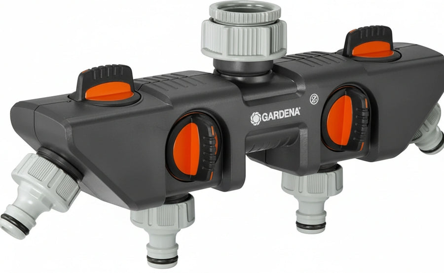 Gardena Manifold block 4-way 1/2"-3/4"