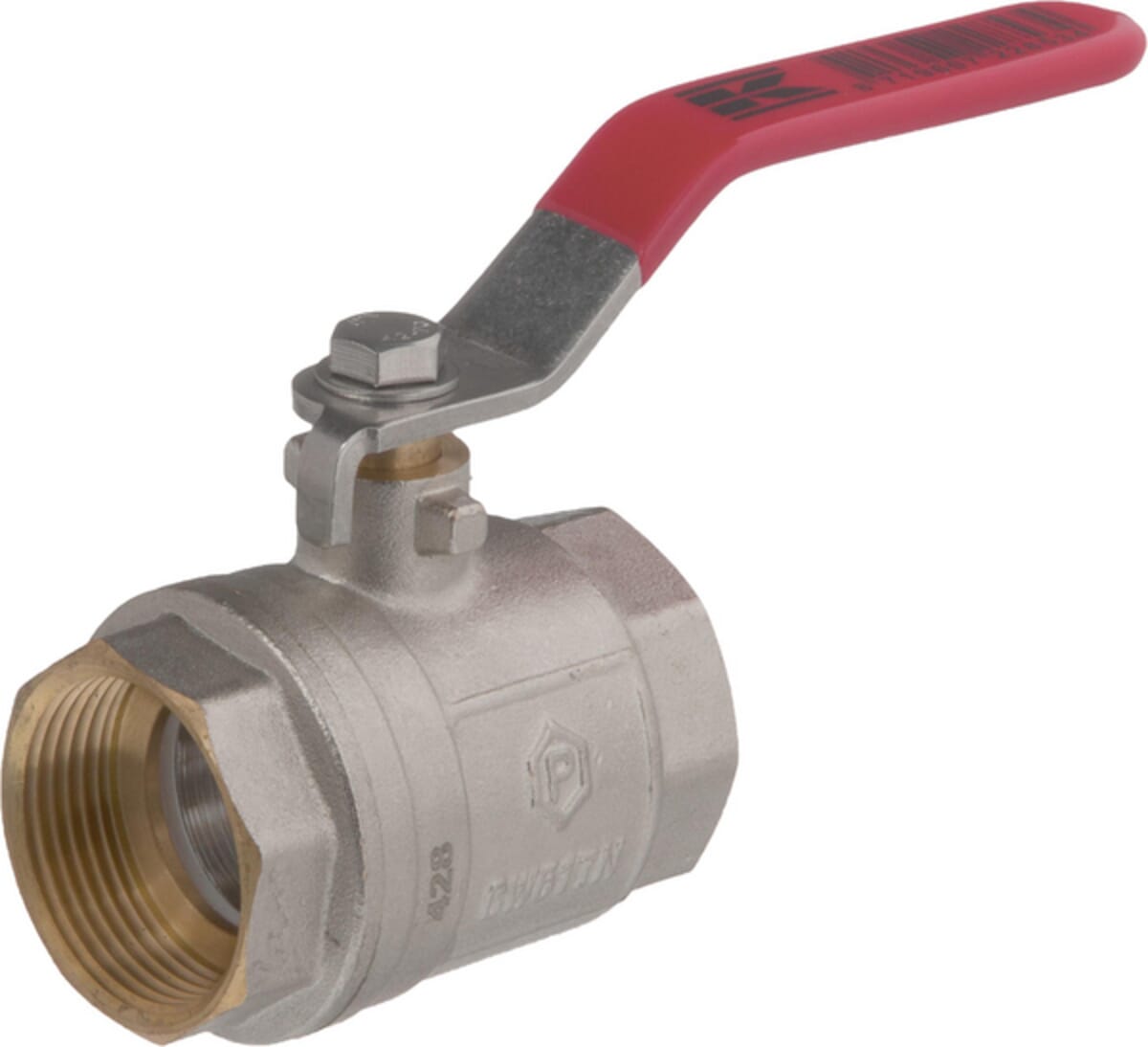 Kramp brass ball valve, BSPT 2x internal thread
