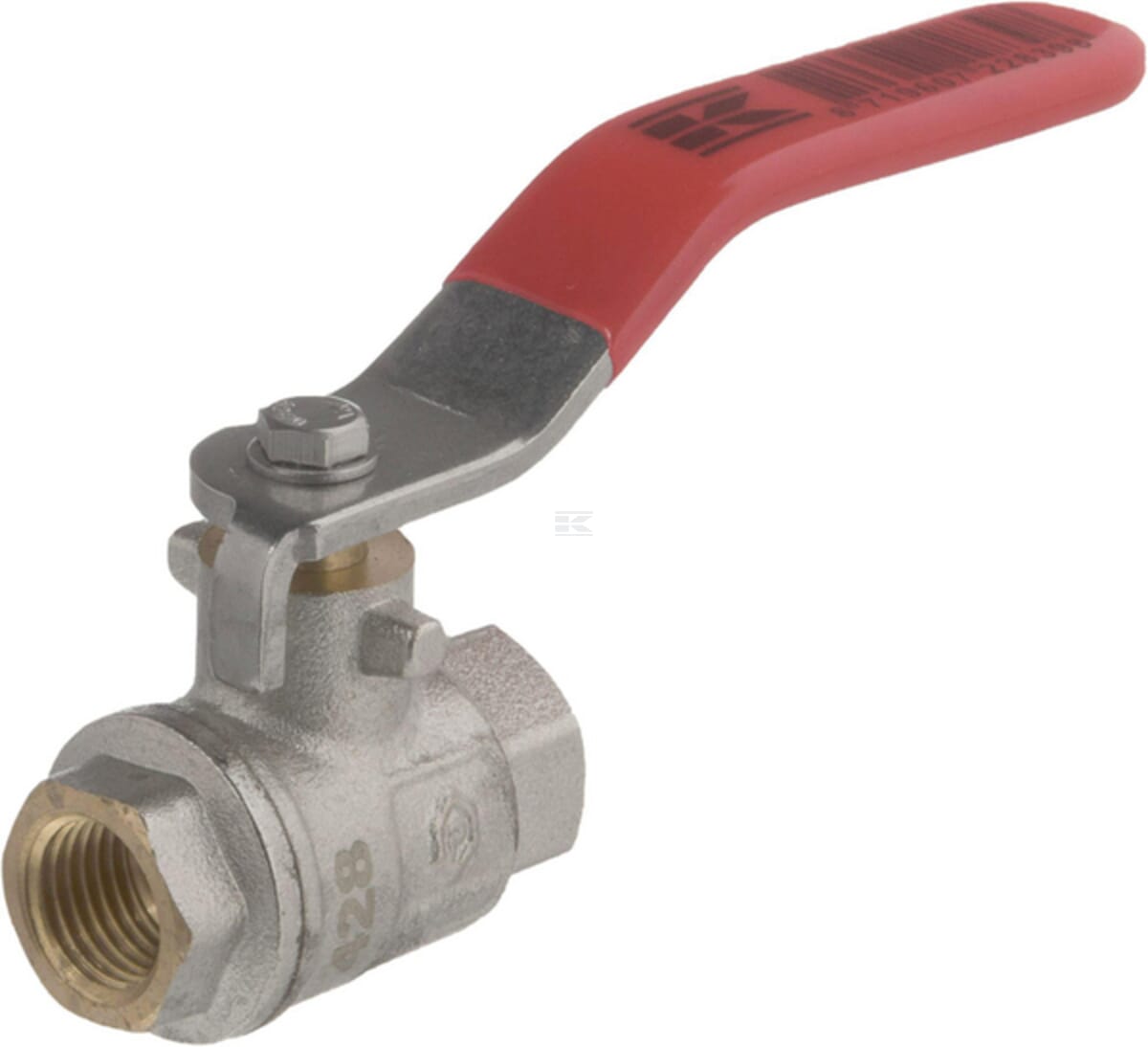 Kramp brass ball valve, BSPT 2x internal thread