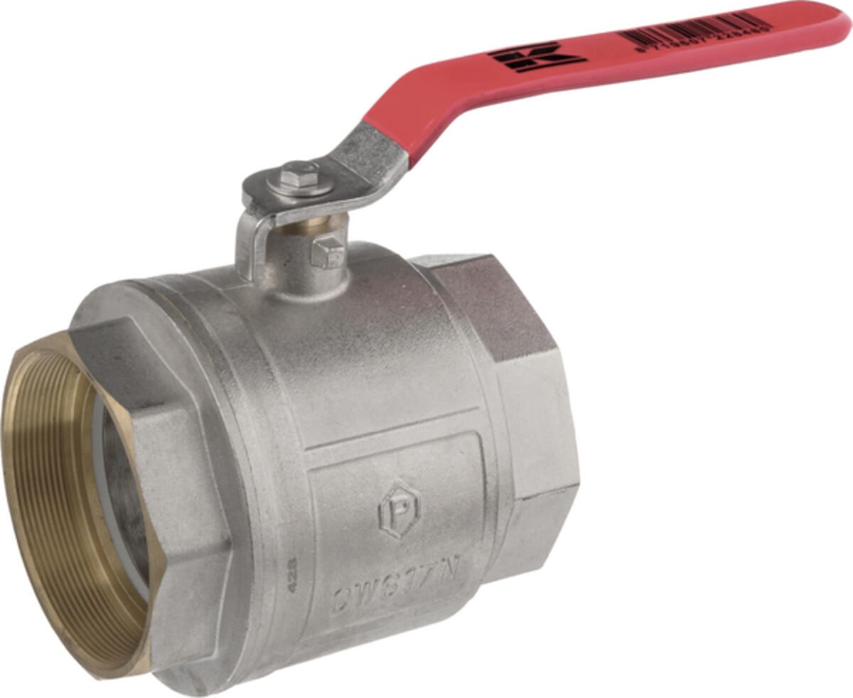 Kramp brass ball valve, BSPT 2x internal thread
