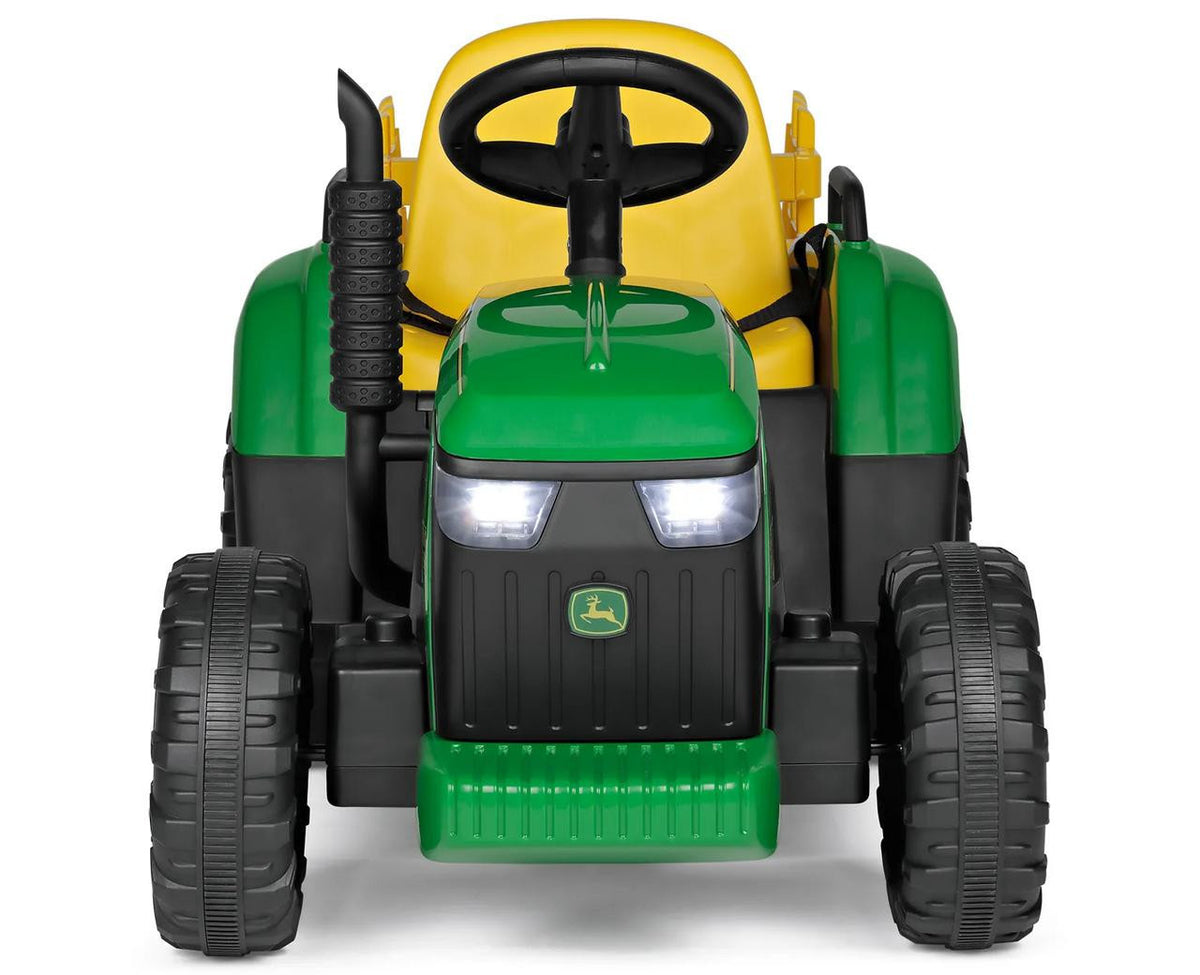 Peg Perego John Deere Farm Power 12V Electric Tractor with Trailer