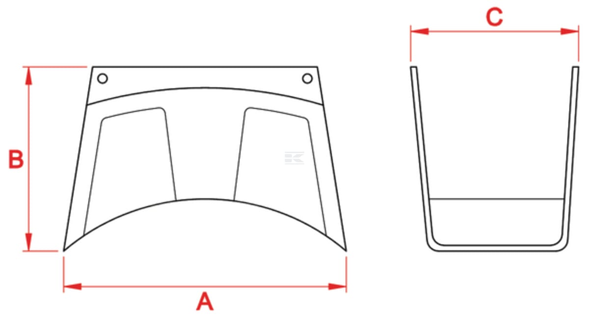 GF Plastic wall hose bracket