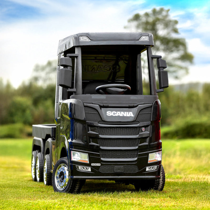 Official Scania Black 24v Ride-On Truck & Trailer
