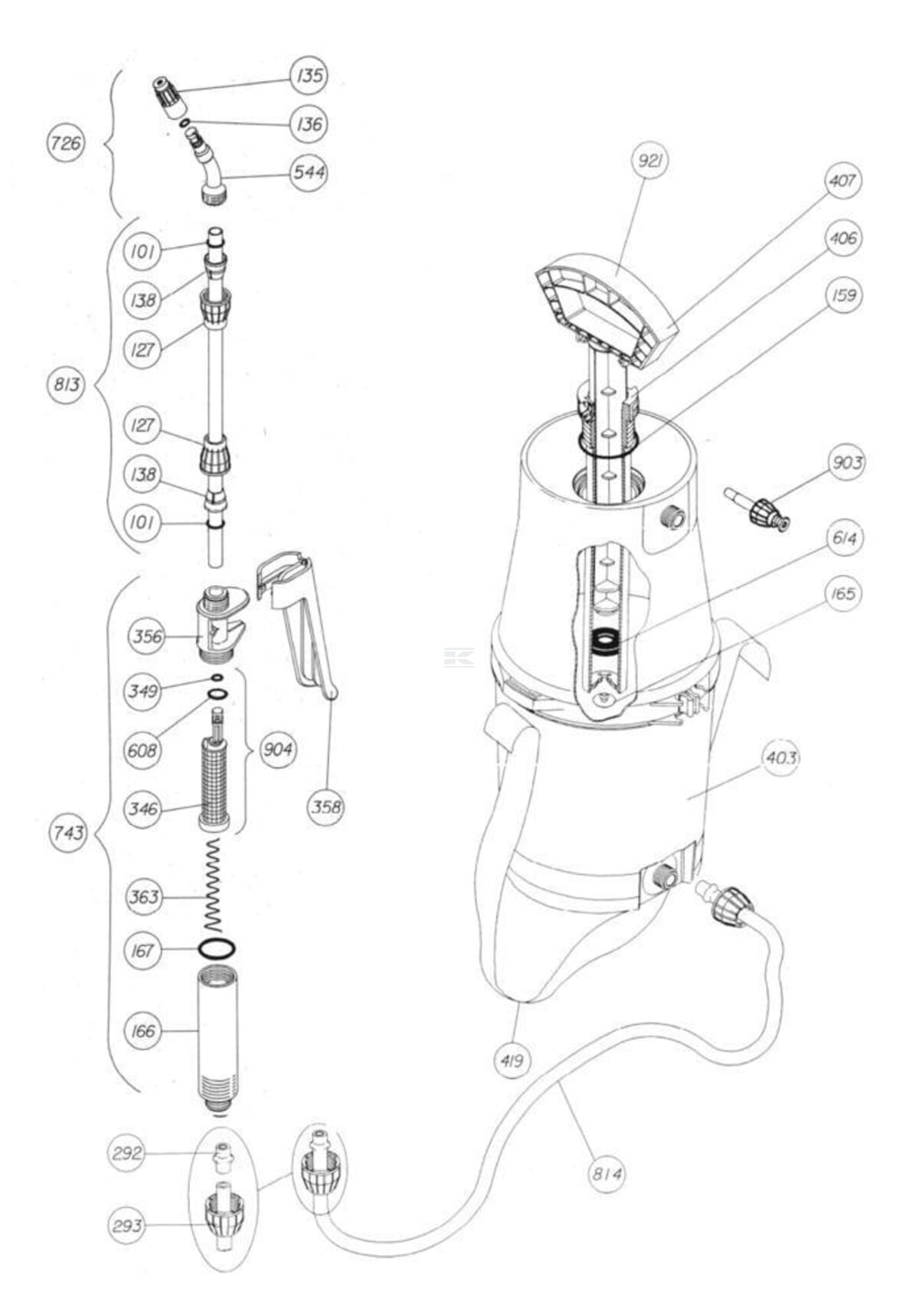 Hand sprayer Matabi 5L Selecta 7 (8.28.02) Viton Seals