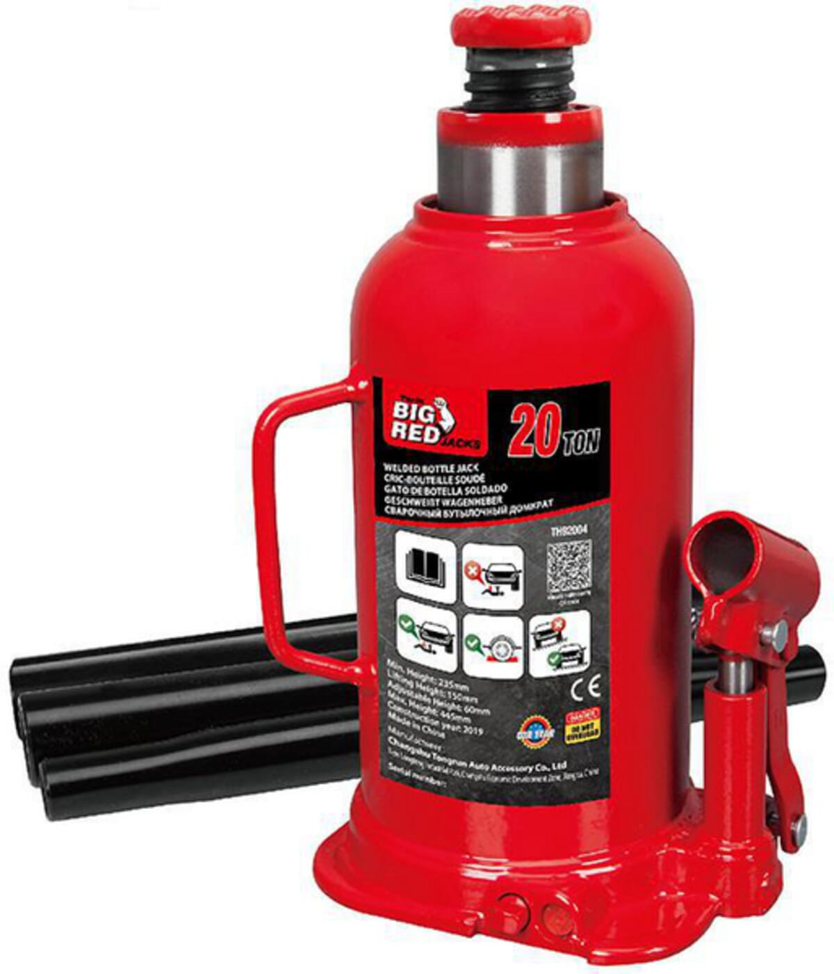 Big Red Hydraulic bottle jacks