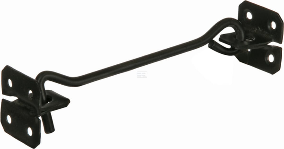 Cabin Hook & Eye - Black Japaned
