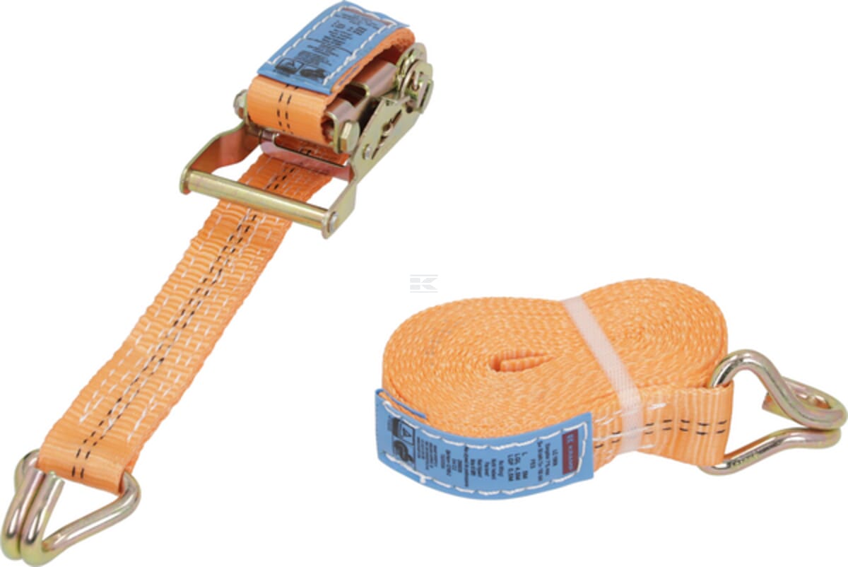 Lashing strap type 35A-35mm, 2-piece with narrow pointed hook