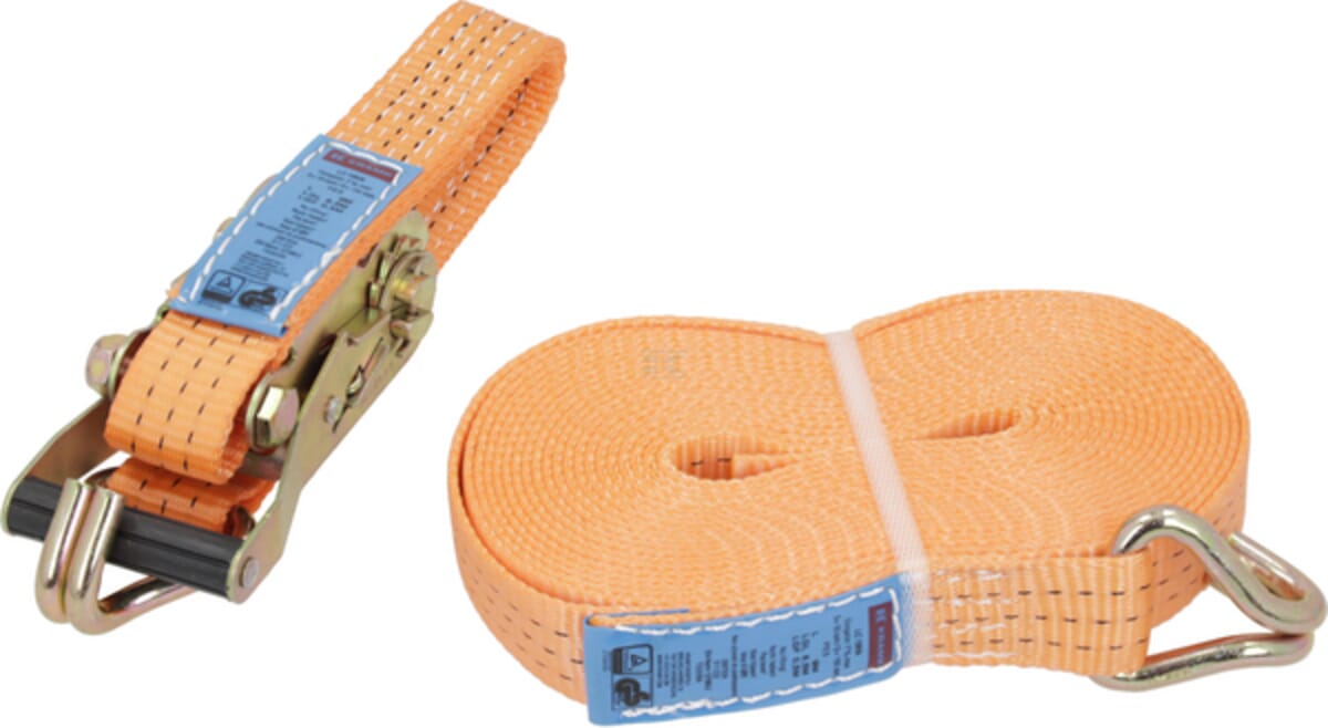 Lashing strap type 35A-35mm, 2-piece with narrow pointed hook