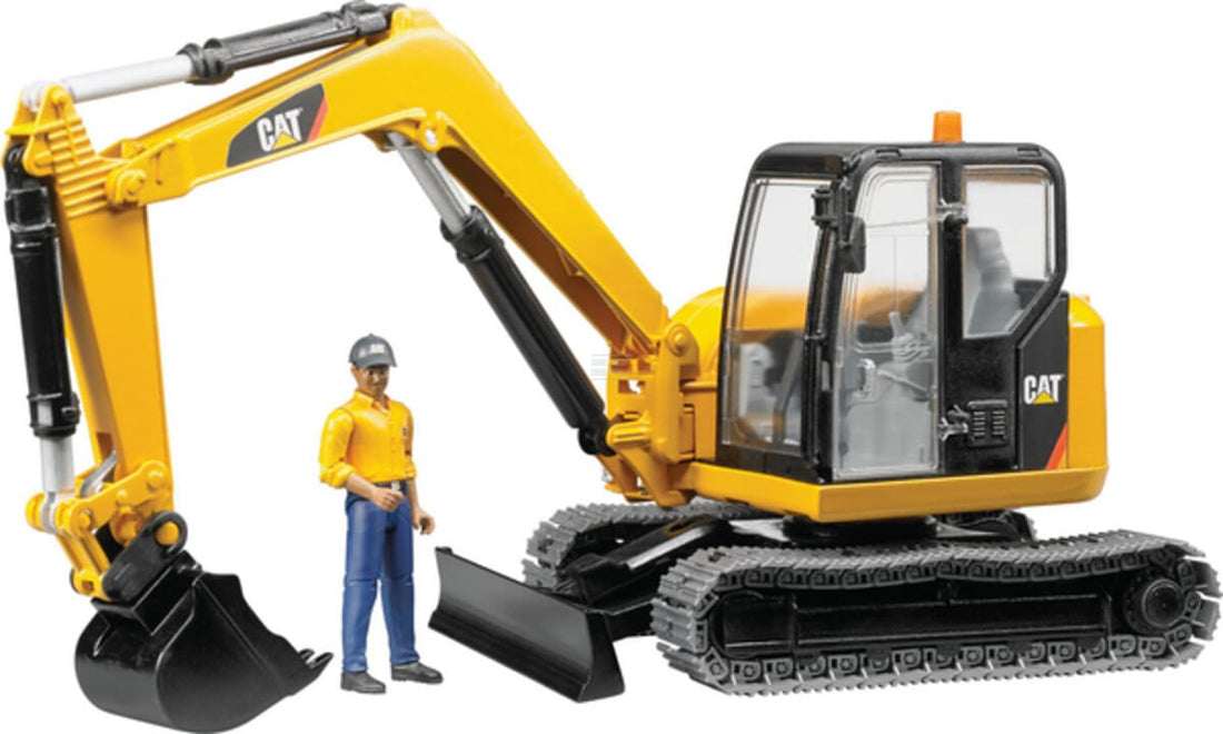 Bruder U02466 CAT micro excavator with play figure