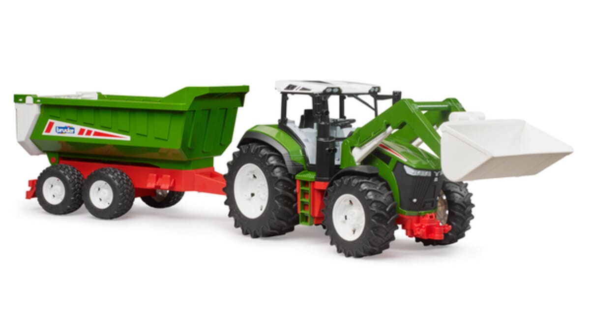 Bruder U03452 Roadmax tractor with front loader and trailer