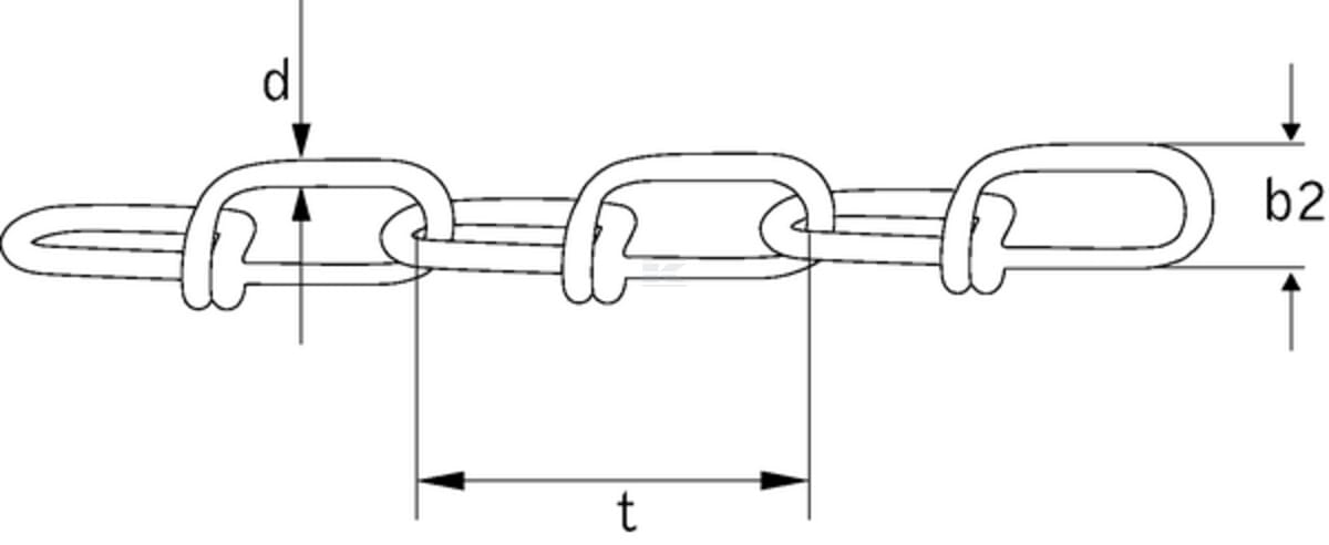 Victor Chain zinc plated
