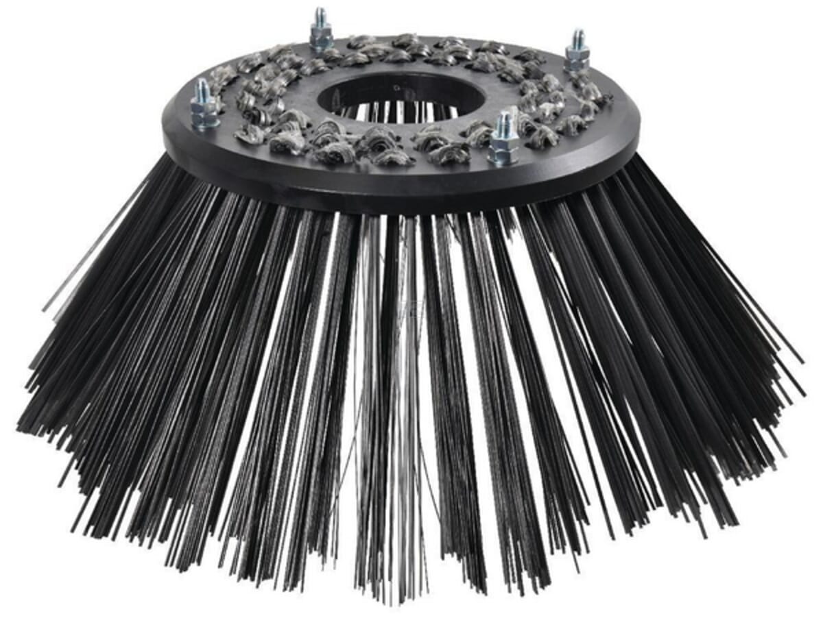 Weed brushes of flat spring steel, light version
