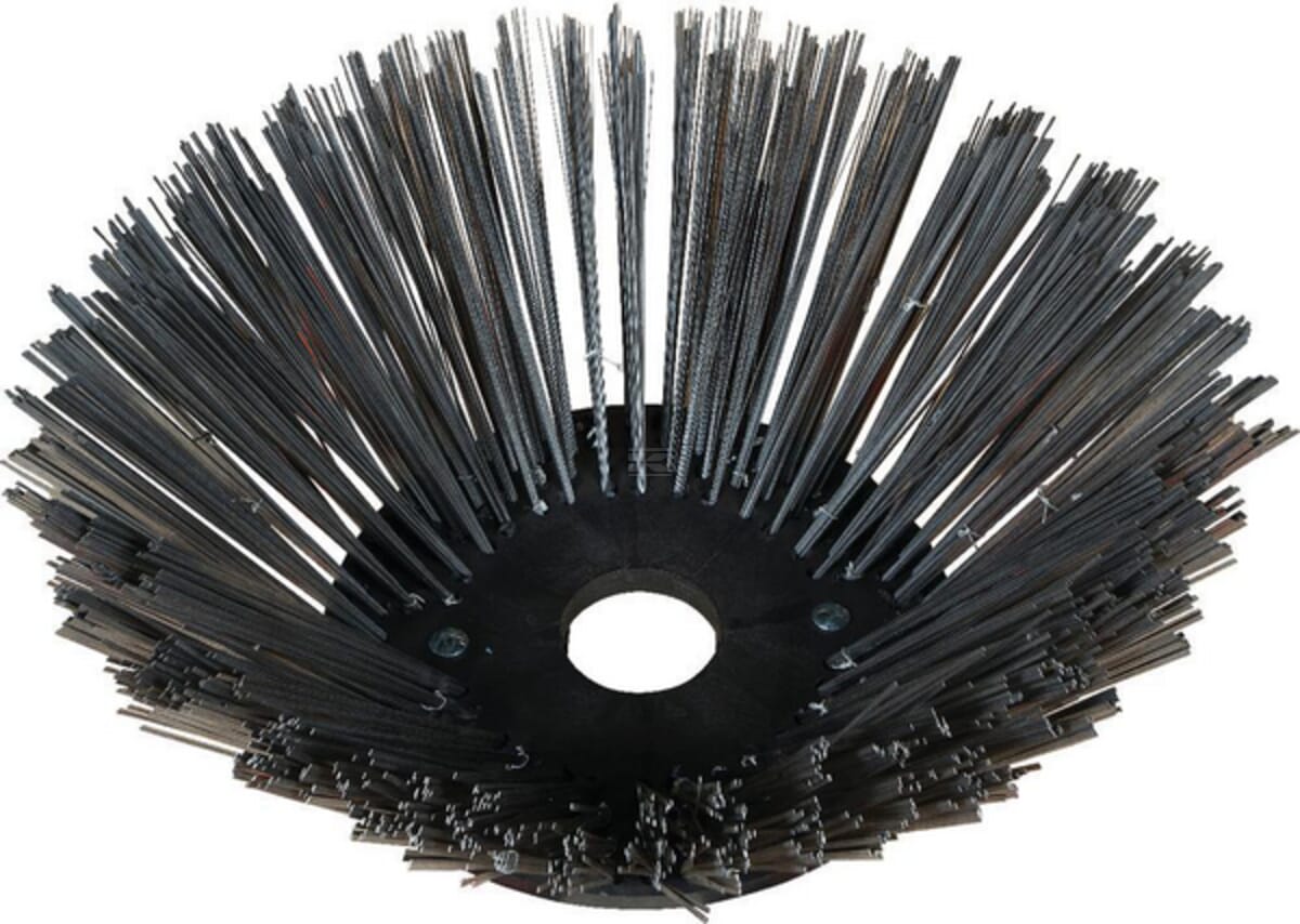 Weed brushes of flat spring steel, light version