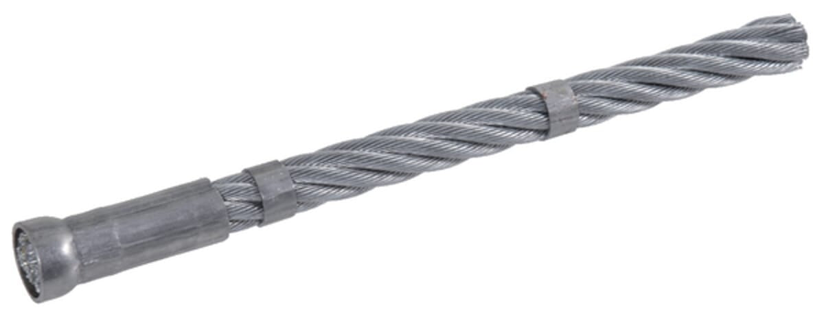 Steel strands for weed brushes