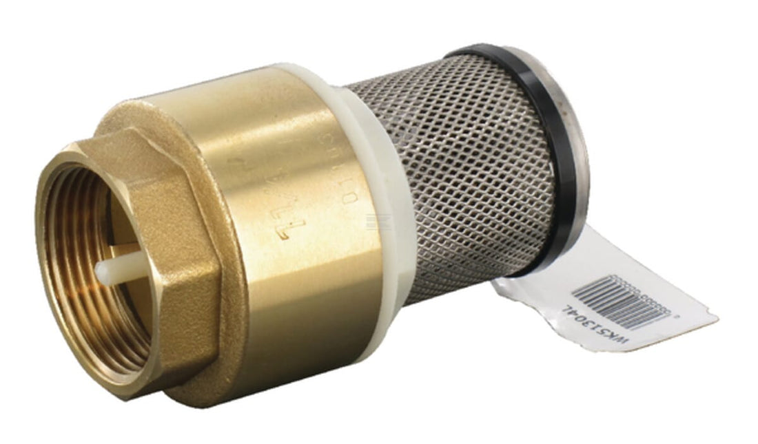Non returnable foot valve with S.S. screen